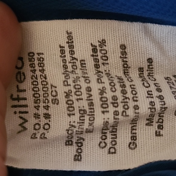 WILFRED Blue Midi Length Wrap Dress Medium - Picture 7 of 10